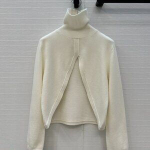 Alaia's new triangle-cut wool knit cover-up